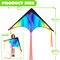 3 Pcs Large Delta Kite Gradient Rainbow, Easy to Fly Huge for Kids and Adults with 328ft String, Large Delta Beach Kite for Outdoor Games and Activities